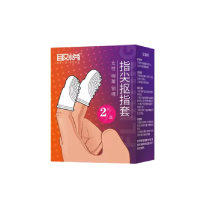 Презервативи для петтінгу Fingers 2 шт., ребристі (style 7)