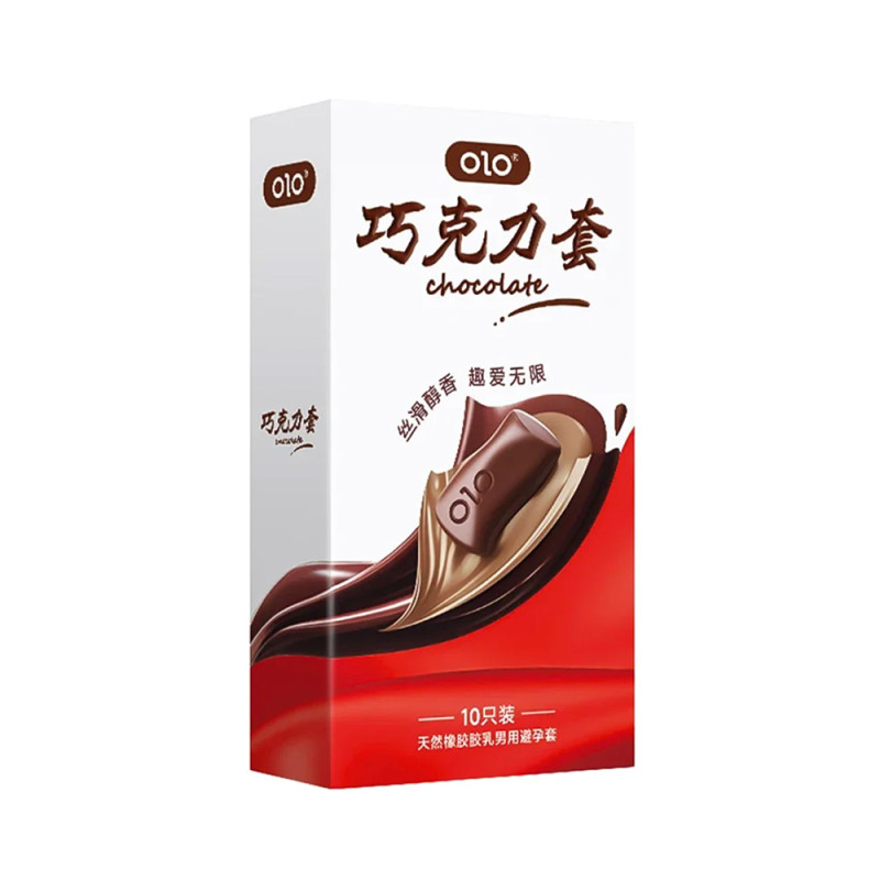 Презервативи OLO Chocolate зі смаком шоколаду, 10 шт.