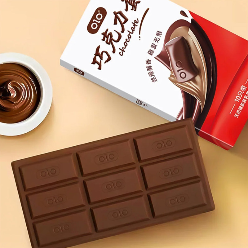 Презервативи OLO Chocolate зі смаком шоколаду, 10 шт.