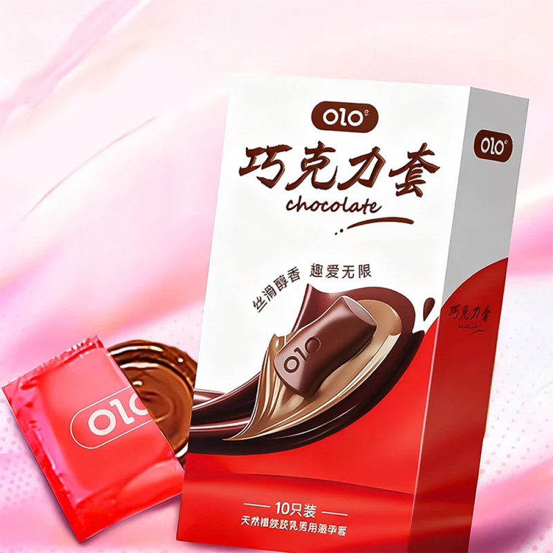 Презервативи OLO Chocolate зі смаком шоколаду, 10 шт.