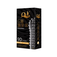 Презервативи ребристі Q Extraordinary 9D зі стимуляцією точки G 12 шт.