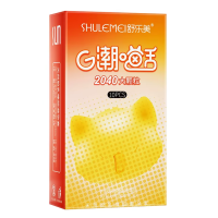 Ribbed Condoms SHULEMEI 2040 with G-spot Stimulation and Prolonging Effect, 10 pcs.