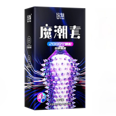 Презервативи ребристі YOMMEE Magic Tide Set 2080 з охолоджуючим та зігріваючим ефектоми 10 шт.