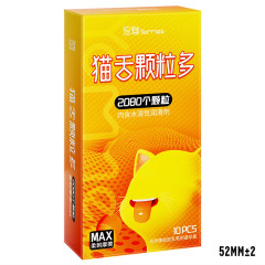 Презервативи ребристі YOMMEE Cat Show 2080 з стимуляцією точки G 10 шт.