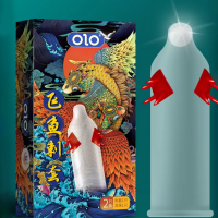 OLO Condoms with Spikes and Bristles for Extra Stimulation (style 5), 2 pcs