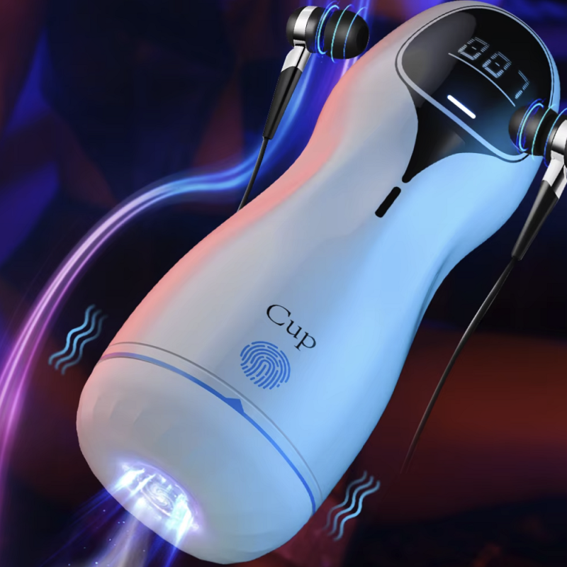 Автоматичний мастурбатор CUP із вібрацією, 21×7,5 см