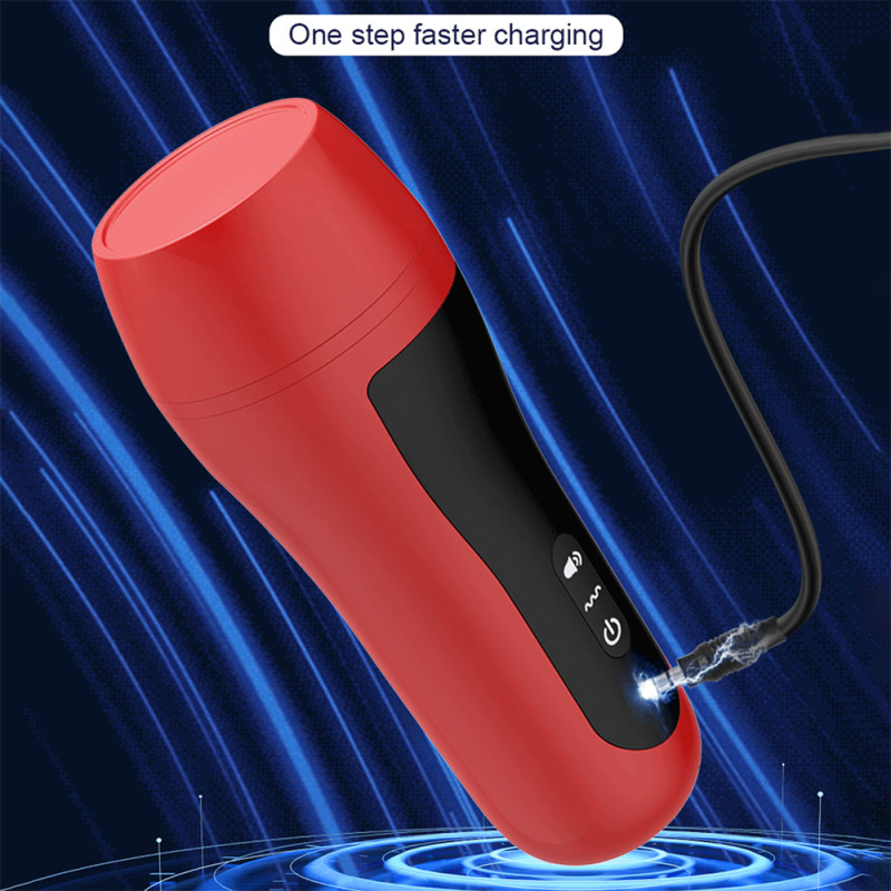 Автоматичний мастурбатор FJB50-RD з вібрацією, червоний