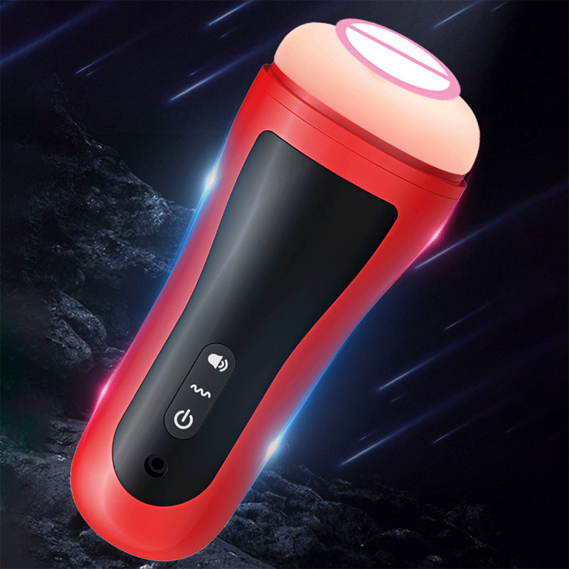 Автоматичний мастурбатор FJB50-RD з вібрацією, червоний